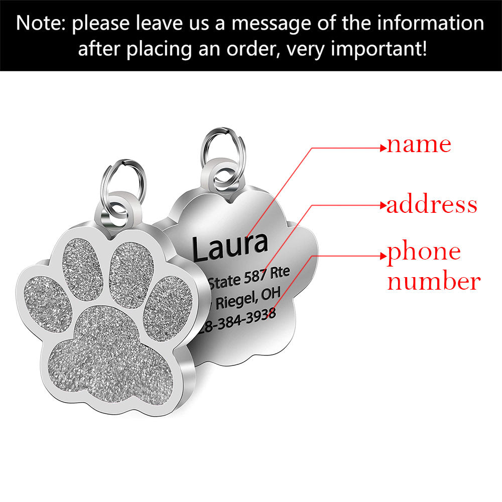 Personalized Stainless Steel Dog ID Tag for Pets