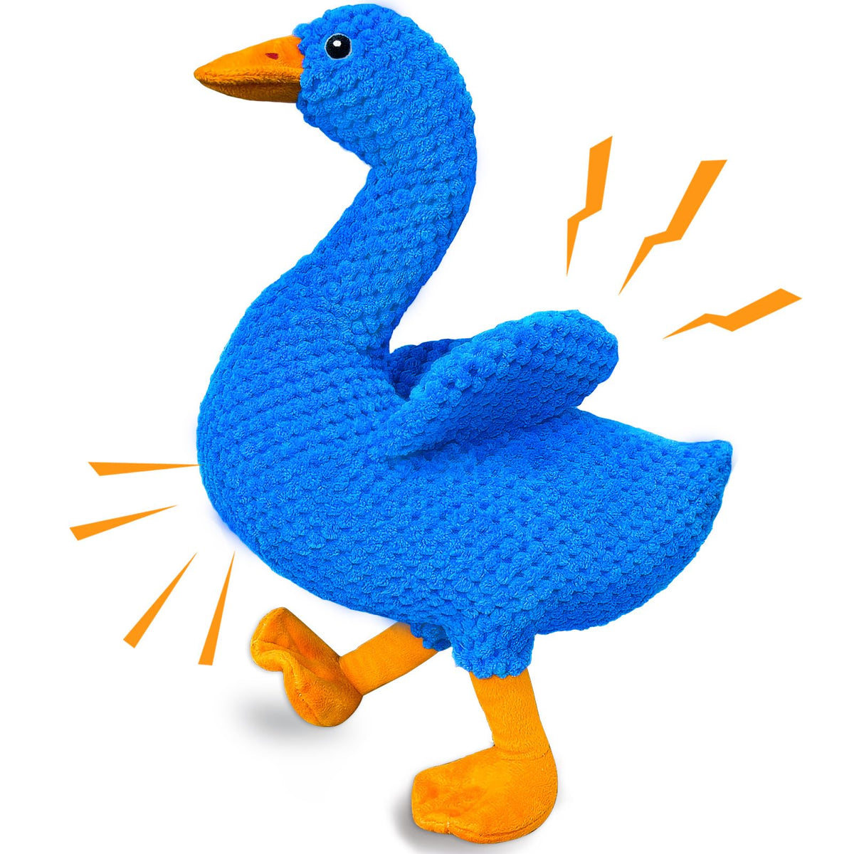 Gioco per cani Squeak Duck - Peluche ultramarino brillante per tutti i cani