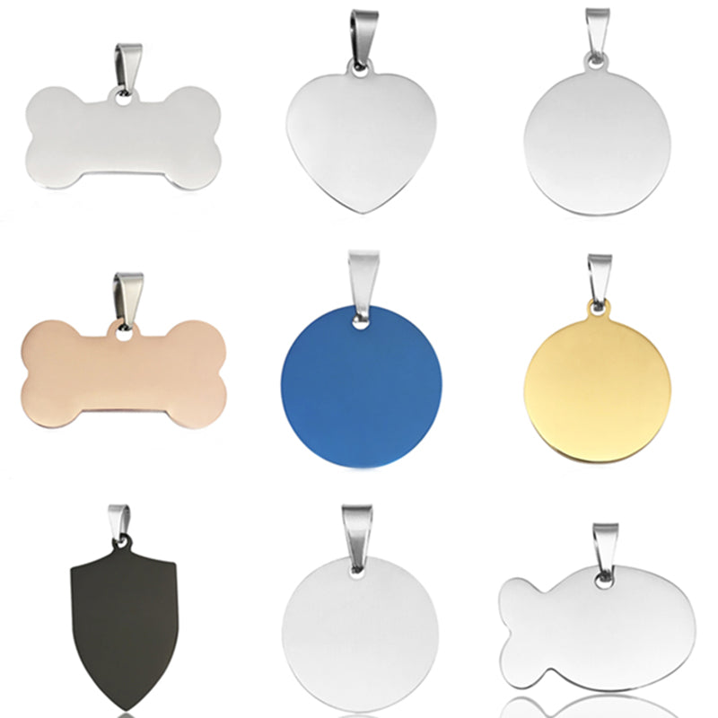 Stainless Steel Dog Tag Necklace for Pet Identity