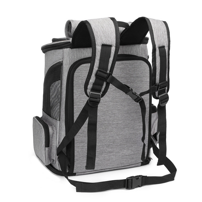 Large Breathable Pet Carrier Backpack for Cats & Dogs