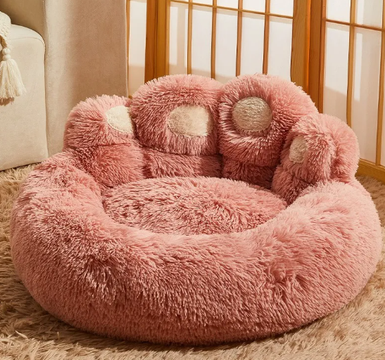 Fleece Dog Bed with Cushioned Mattress