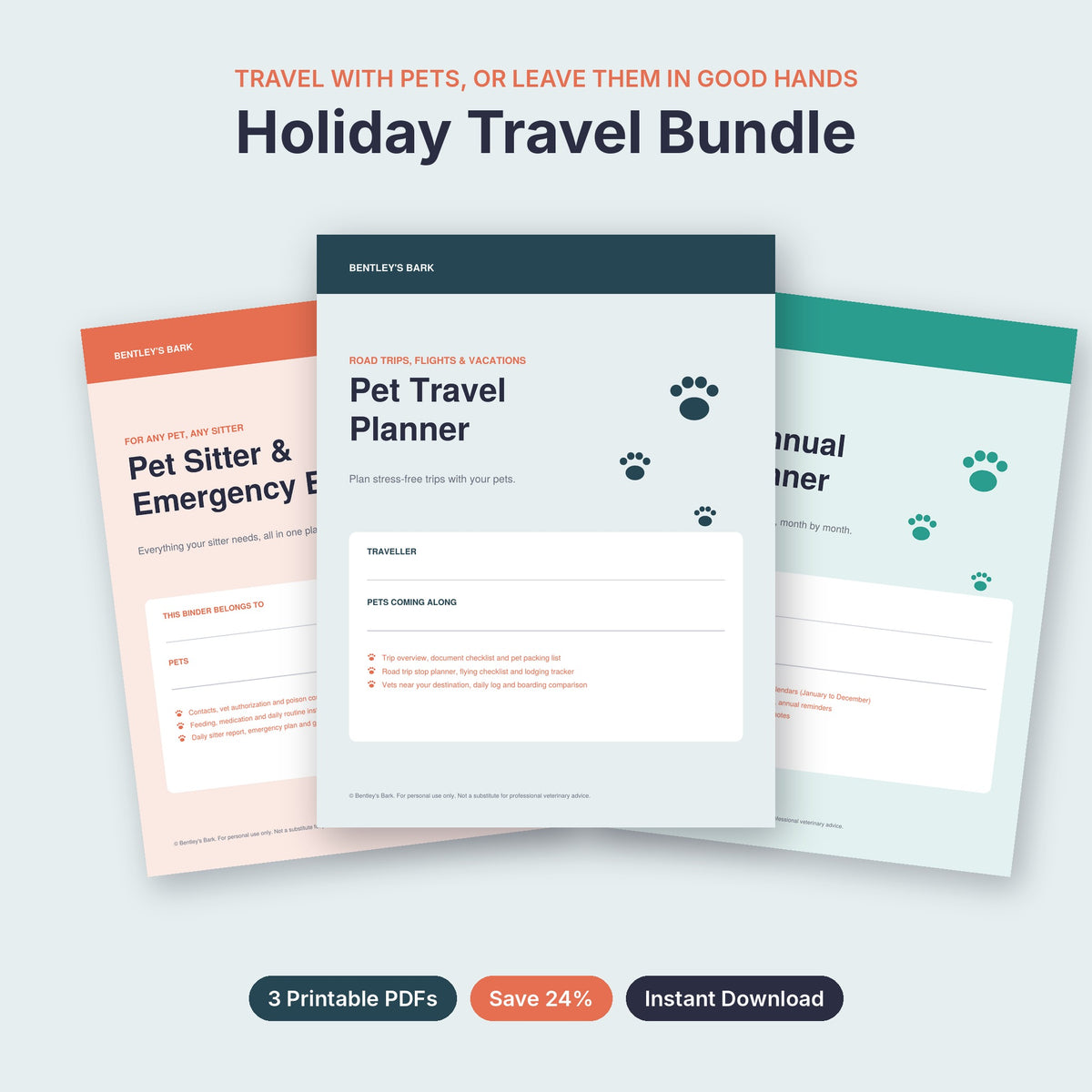 How it works: buy, download all 3 PDFs in one file and print at home on US Letter paper