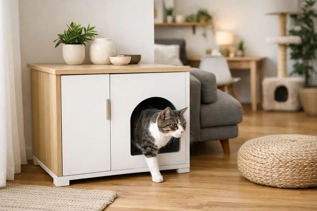 Litter Box Furniture for Small Spaces That Works