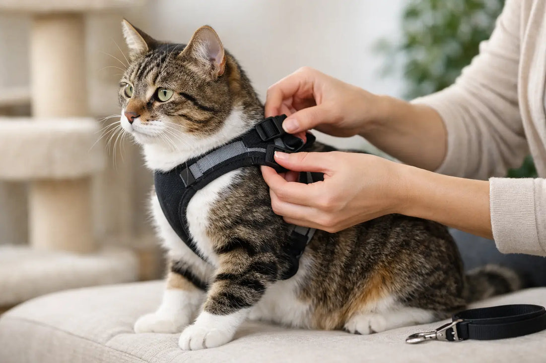 How to Fit a Cat Harness Safely Without Stress
