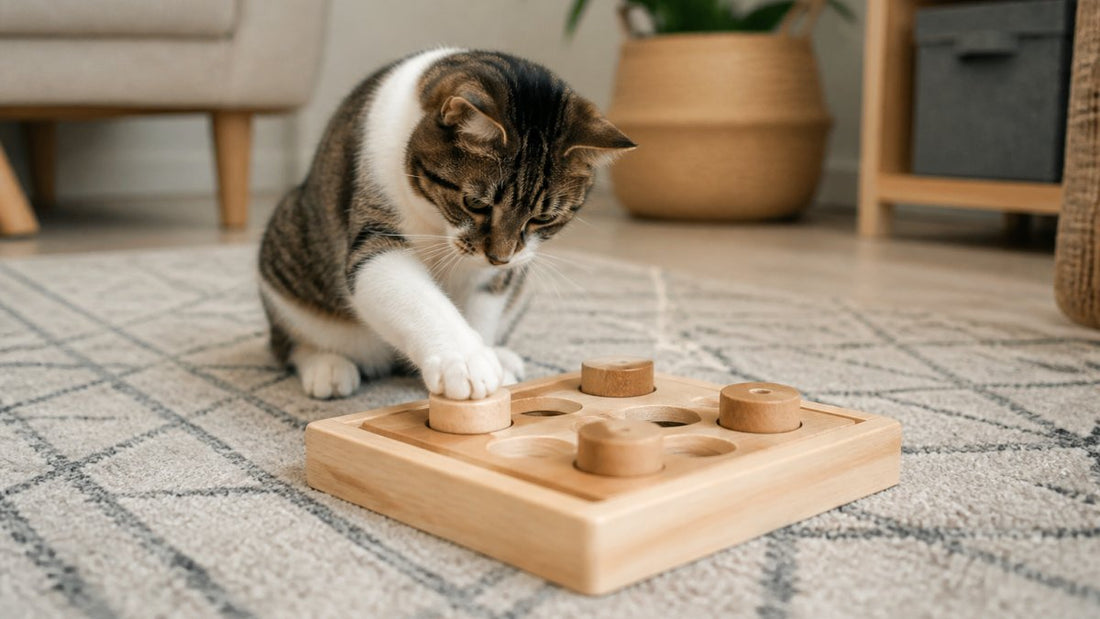 How to Keep Indoor Cats Entertained With Puzzles