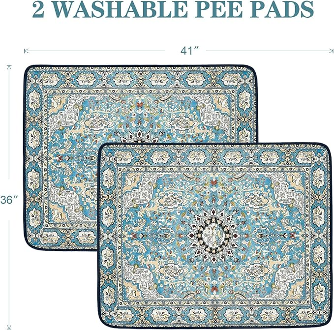 Eco-Friendly Washable Dog Pads – 2 Pack, Highly Absorbent & Leakproof