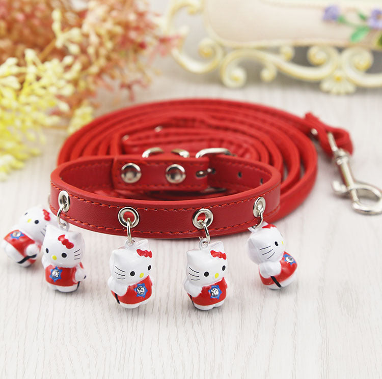 Cat Collars with Bells and Leash