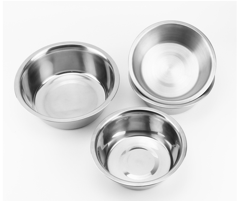 Stainless Steel Thick Round Pet Bowl