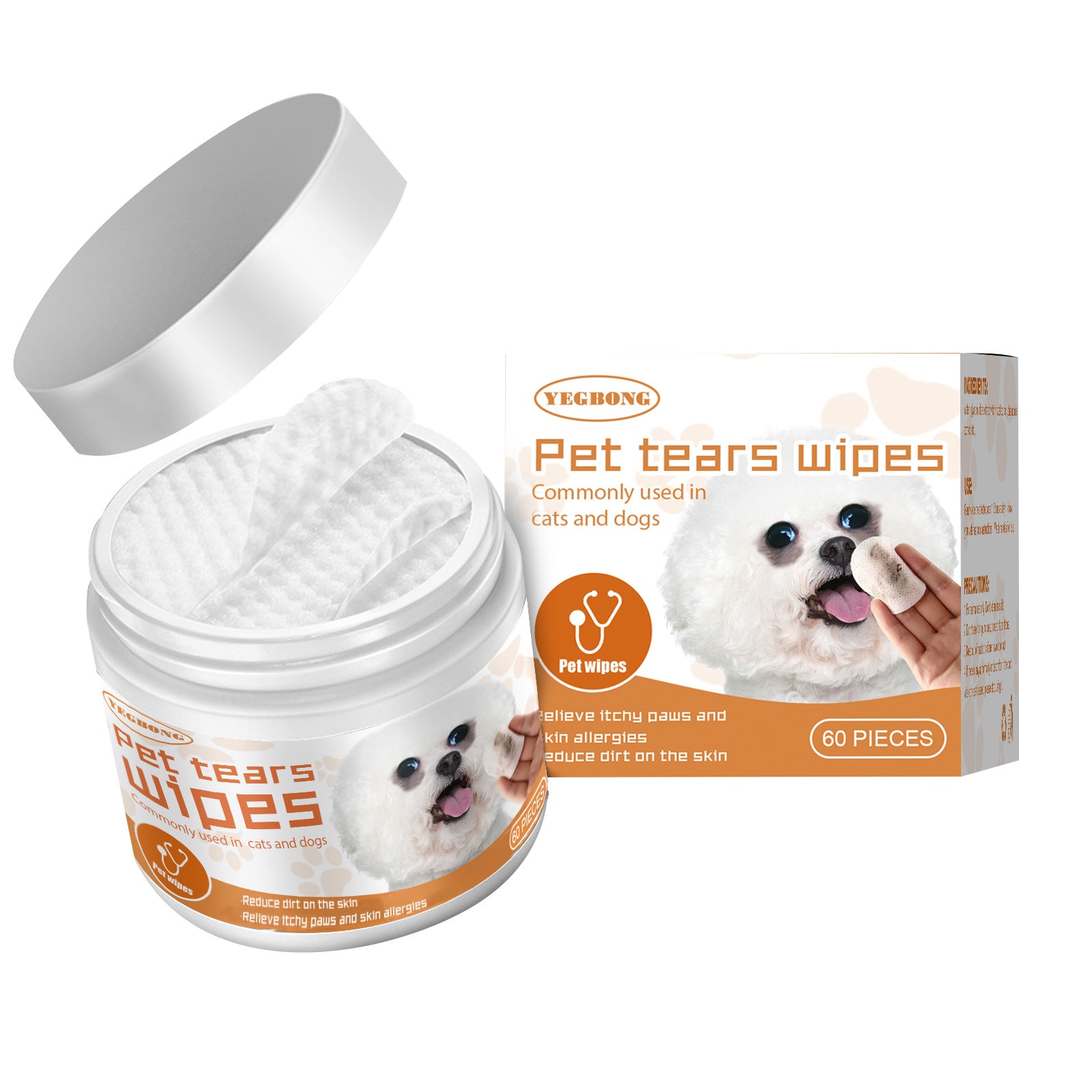 Yegbong Eye-Care Pet Wipes
