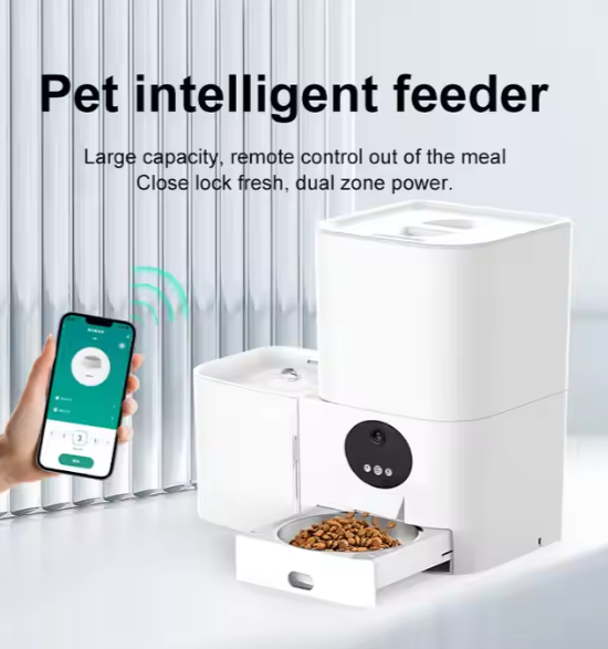 6L Smart Automatic Pet Feeder with WiFi & Camera