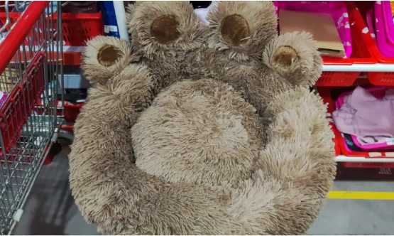 Fleece Dog Bed with Cushioned Mattress