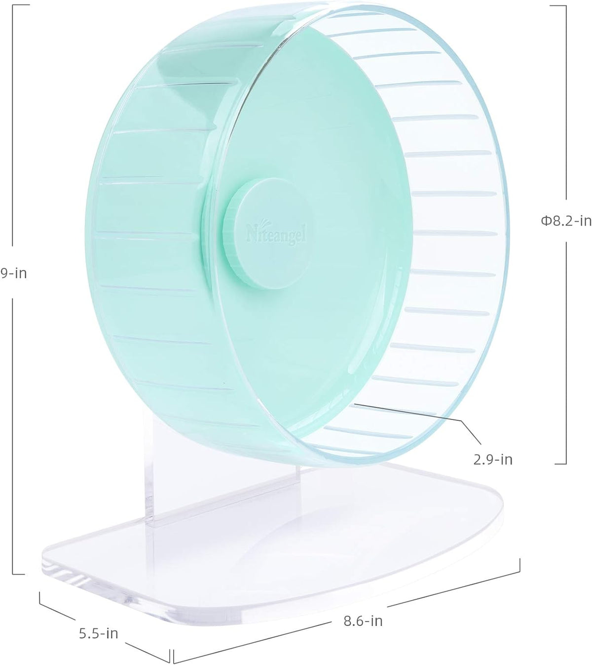 Super-Silent Hamster Exercise Wheel: Quiet 8.2 Inch Running Wheel