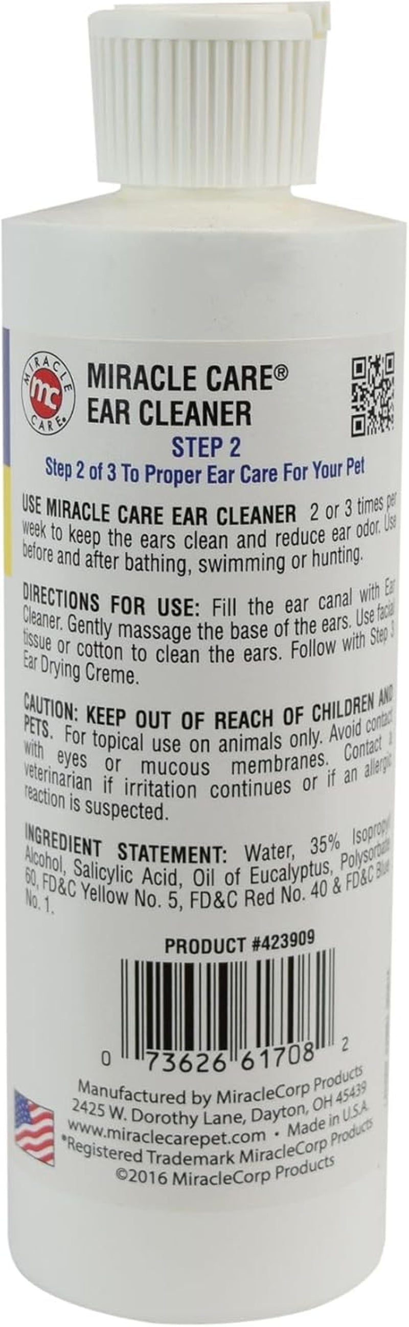 Ear Cleaner for Dogs and Cats, 8 Ounce