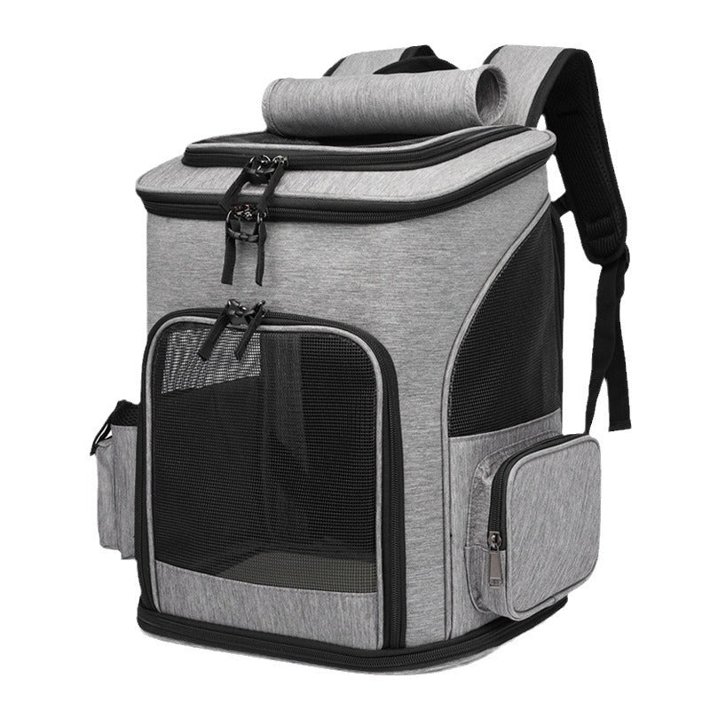 Large Breathable Pet Carrier Backpack for Cats & Dogs