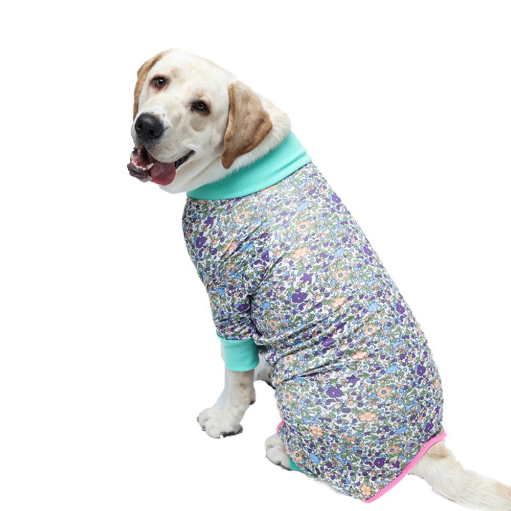 Cute Cartoon Dog Print Bodysuit – Everyday Fashion Suit for Pets
