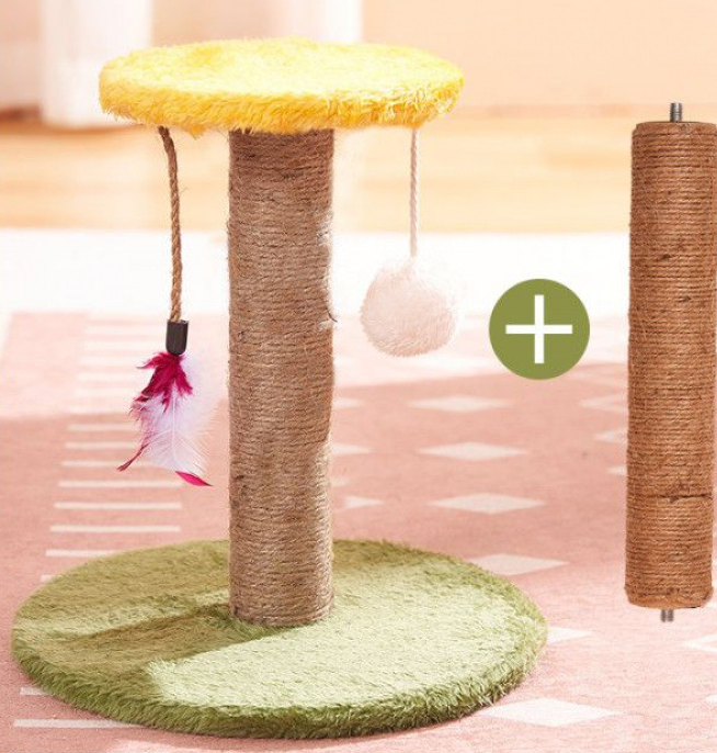Durable Vertical Sisal Cat Scratching Post Toy