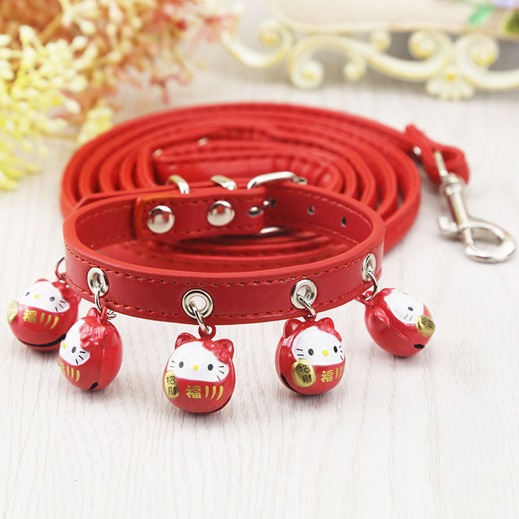 Cat Collars with Bells and Leash