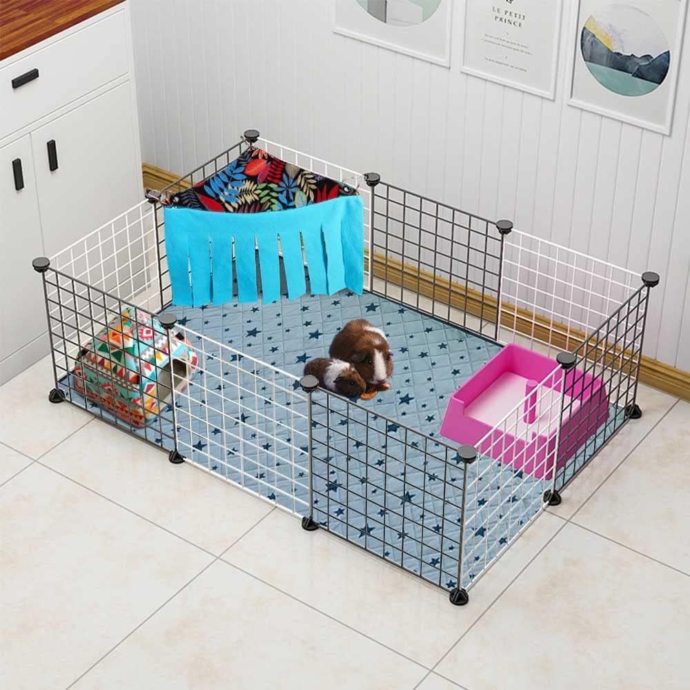 Guinea Pig Hideout Hideaway Corner Fleece Toys Cage Accessories