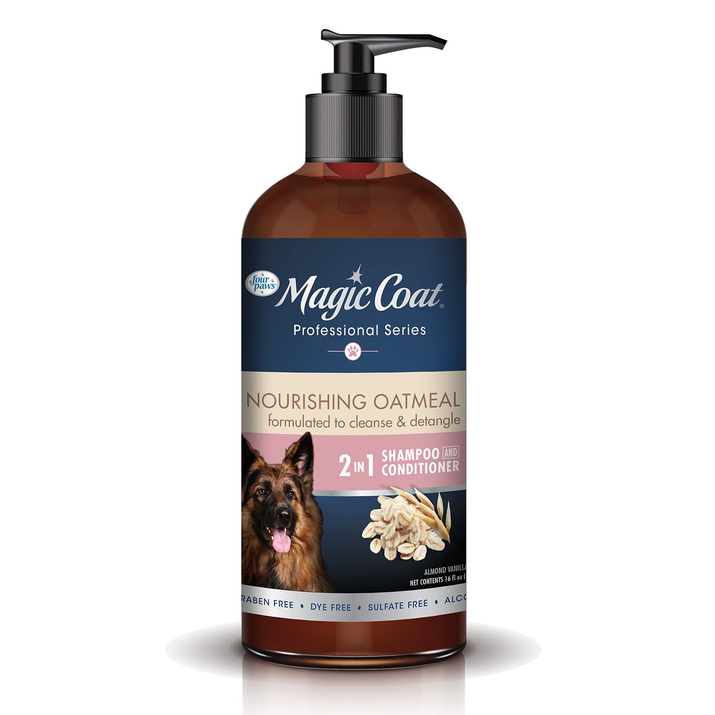 Four Paws Magic Coat Professional Series Nourishing Oatmeal Shampoo et Revitalisant 2 en 1 pour chiens, 473 ml (1 unité)