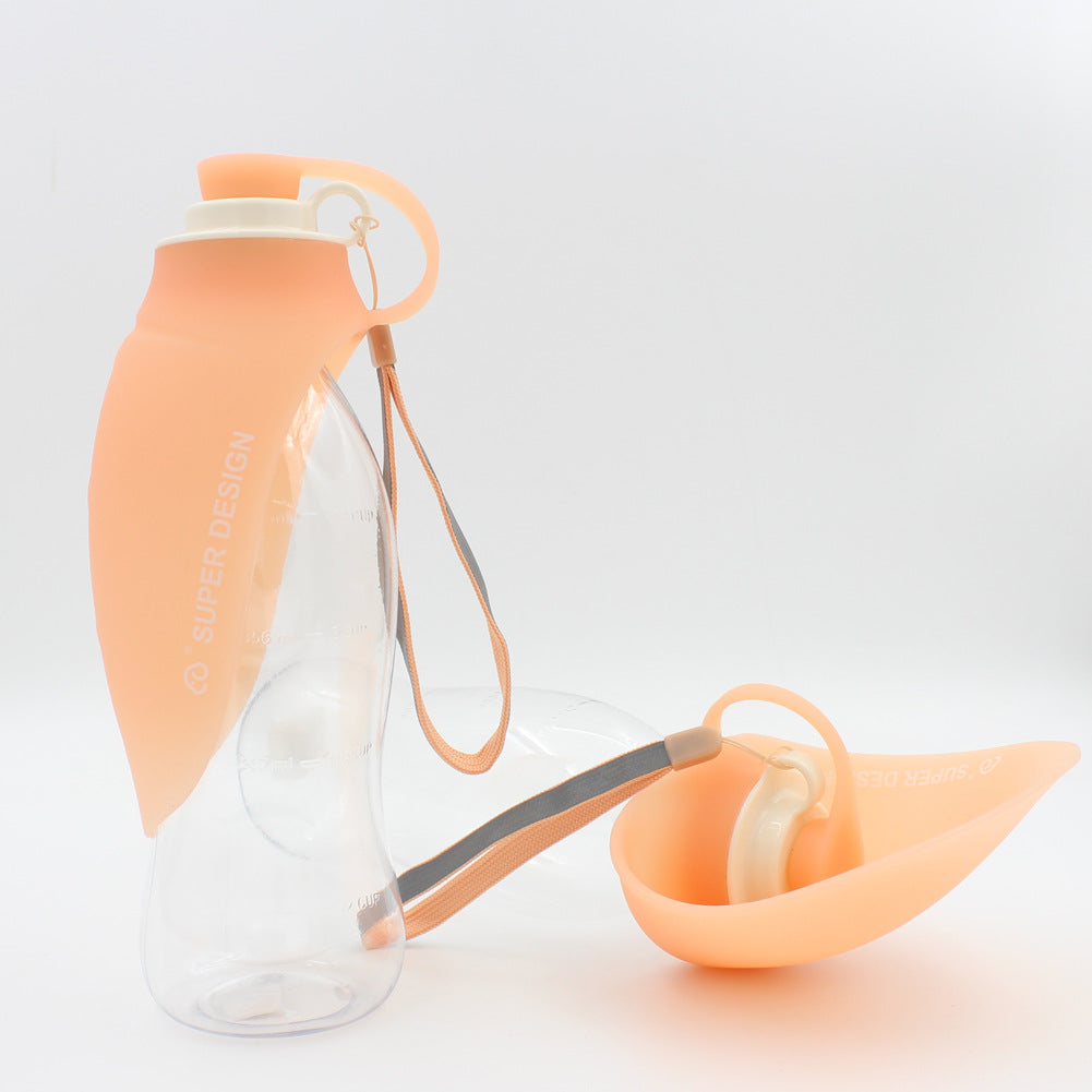 Portable Leak-Proof Pet Water Dispenser with Bowl