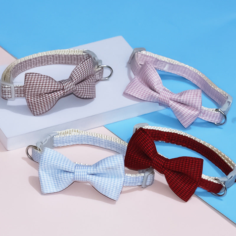 Chic Adjustable Pet Bow Collar