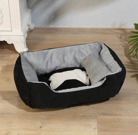 Plush Indoor Dog House with Removable Cover