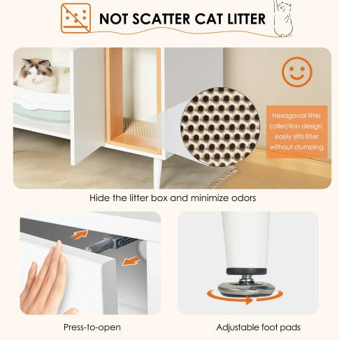 Bathroom Sink Cabinet With Cat Litter Box Enclosure