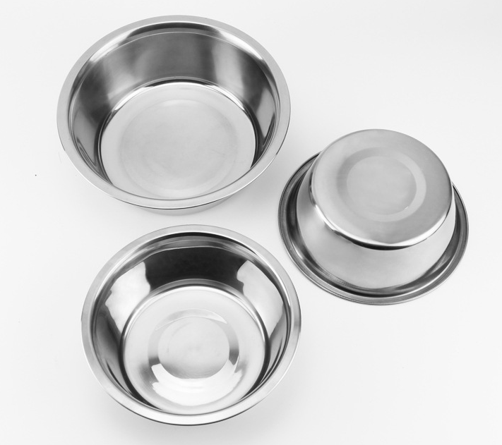 Stainless Steel Thick Round Pet Bowl