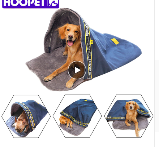 Pet Sleeping Bag for Dogs and Cats - Warm and Versatile
