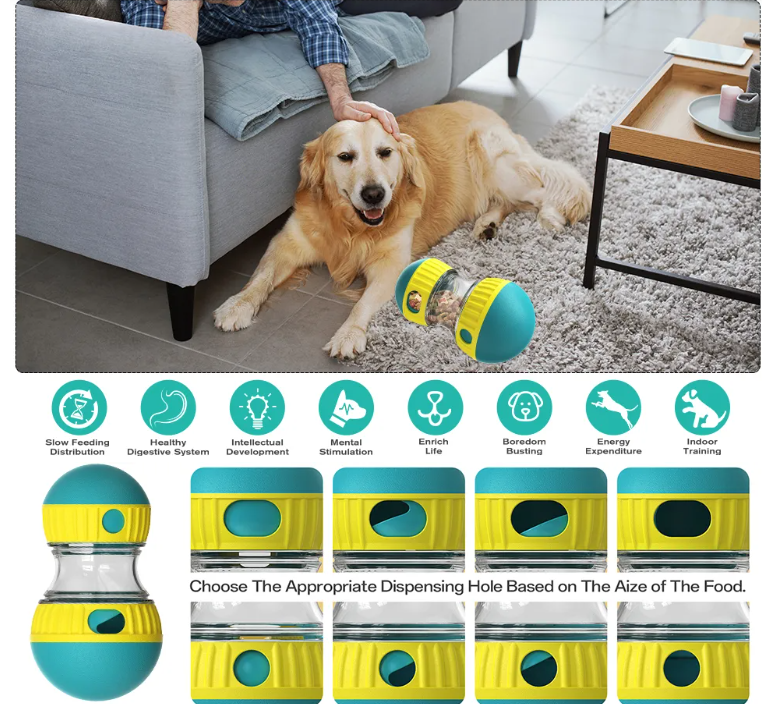 Interactive Slow Feeder Dog Puzzle Ball