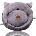 Cat Ears Warm Padded Pet Nest for Cozy Comfort