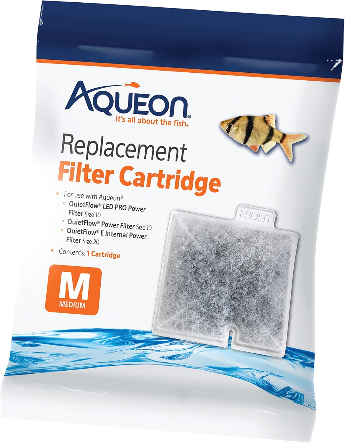 Aqueon Replacement Aquarium Filter Cartridges Medium 1pk