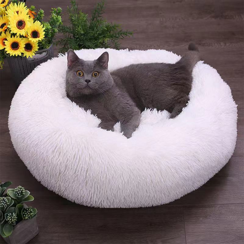 Round Plush Pet Bed