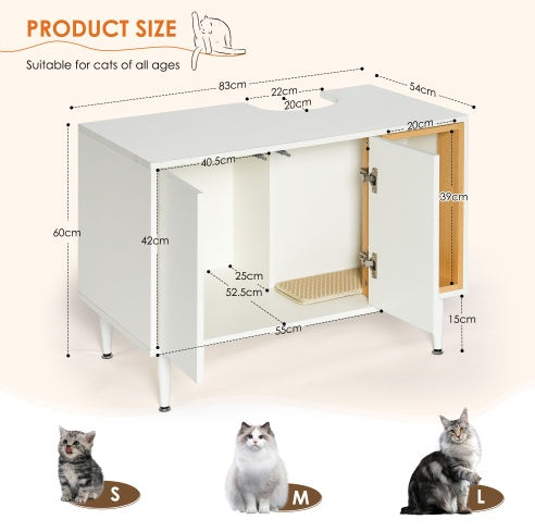 Bathroom Sink Cabinet With Cat Litter Box Enclosure