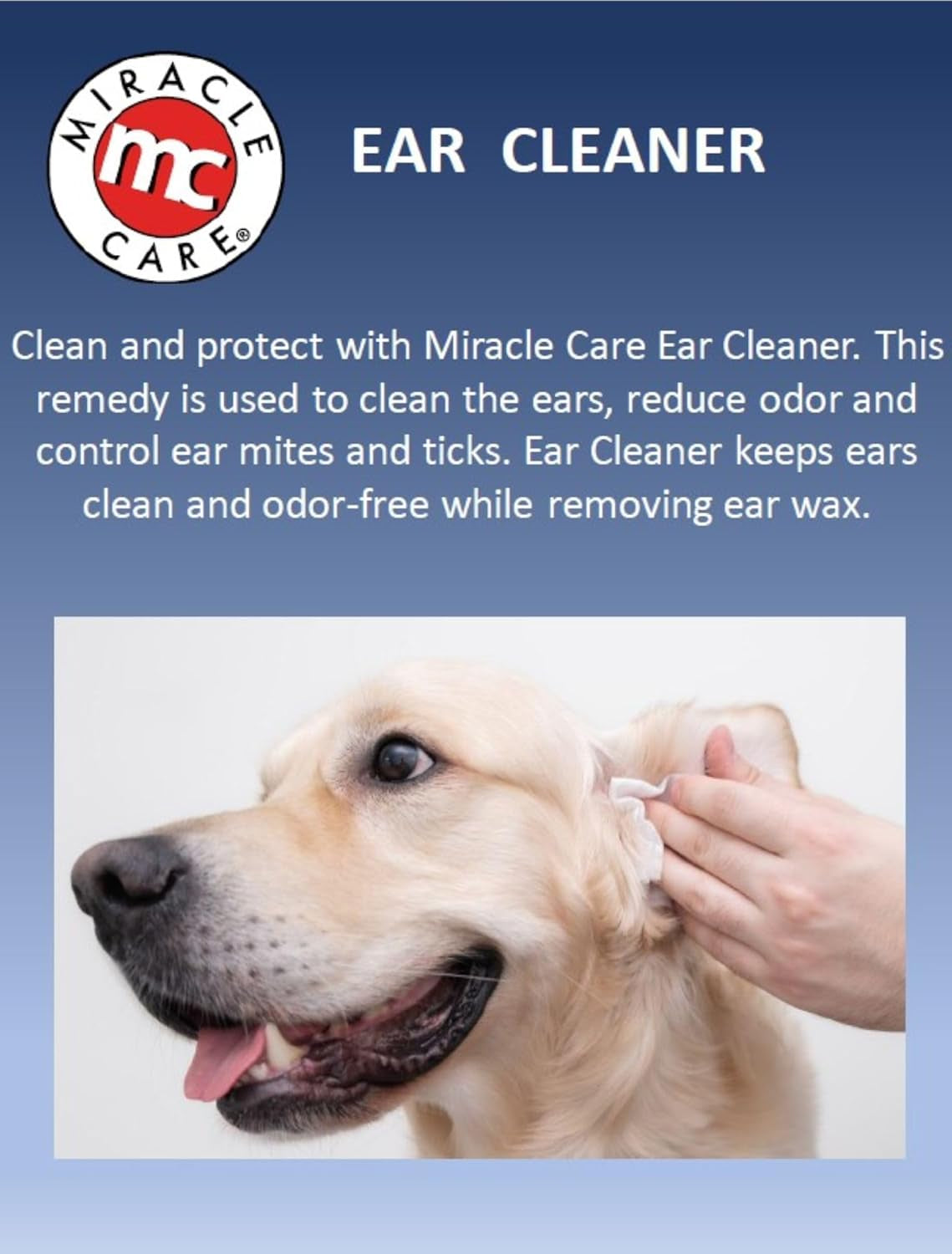 Ear Cleaner for Dogs and Cats, 8 Ounce