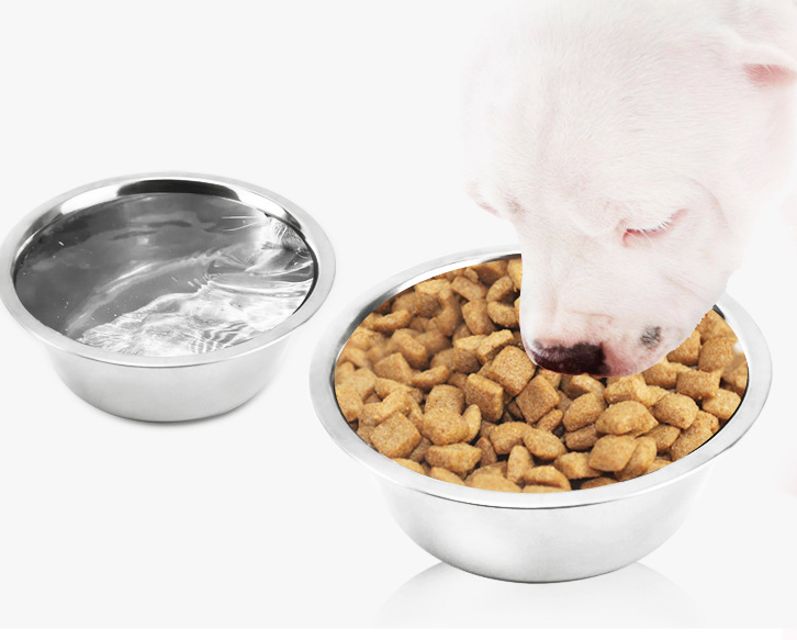 Stainless Steel Thick Round Pet Bowl