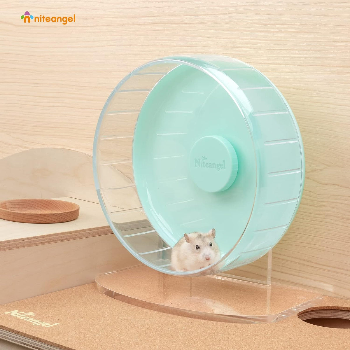 Super-Silent Hamster Exercise Wheel: Quiet 8.2 Inch Running Wheel