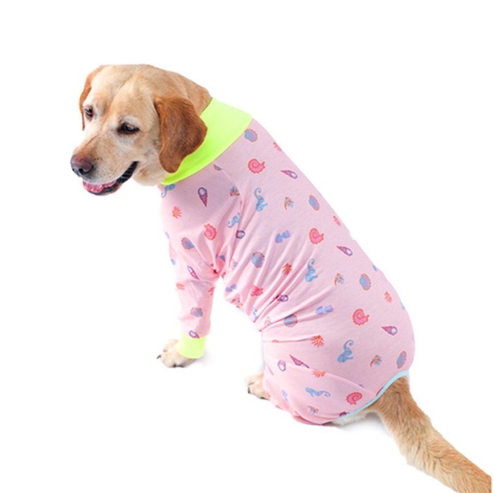Cute Cartoon Dog Print Bodysuit – Everyday Fashion Suit for Pets