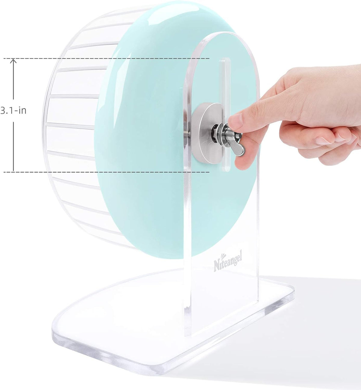 Super-Silent Hamster Exercise Wheel: Quiet 8.2 Inch Running Wheel