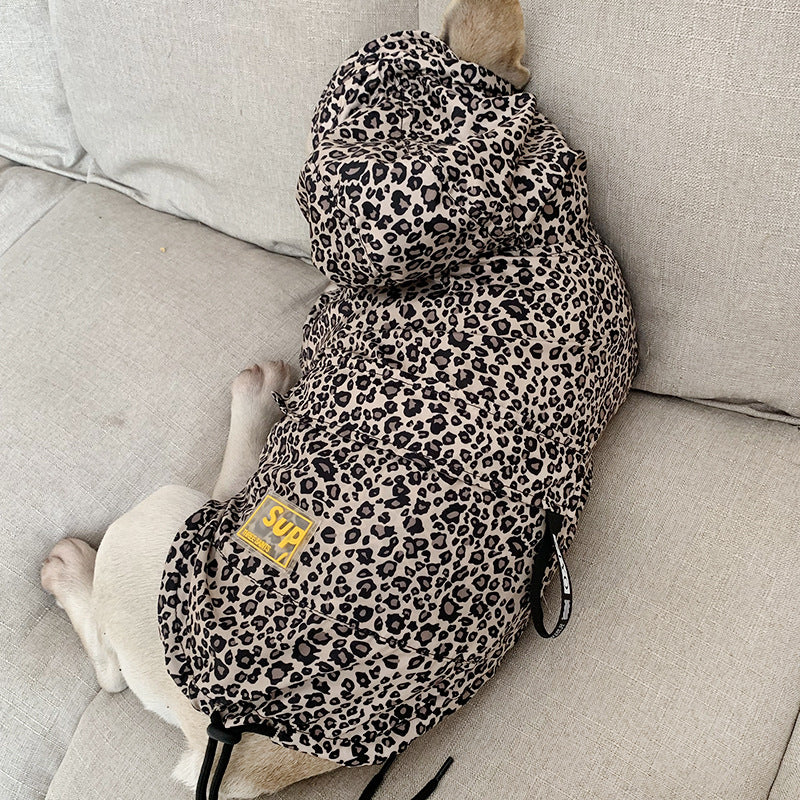 Leopard Print Pet Clothing for Dogs and Cats (Spring/Fall)