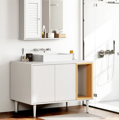 Bathroom Sink Cabinet With Cat Litter Box Enclosure
