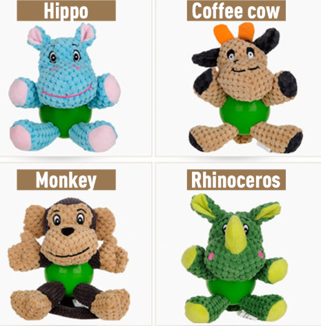 ChewPal Animal plush & Rubber Toy for Dogs