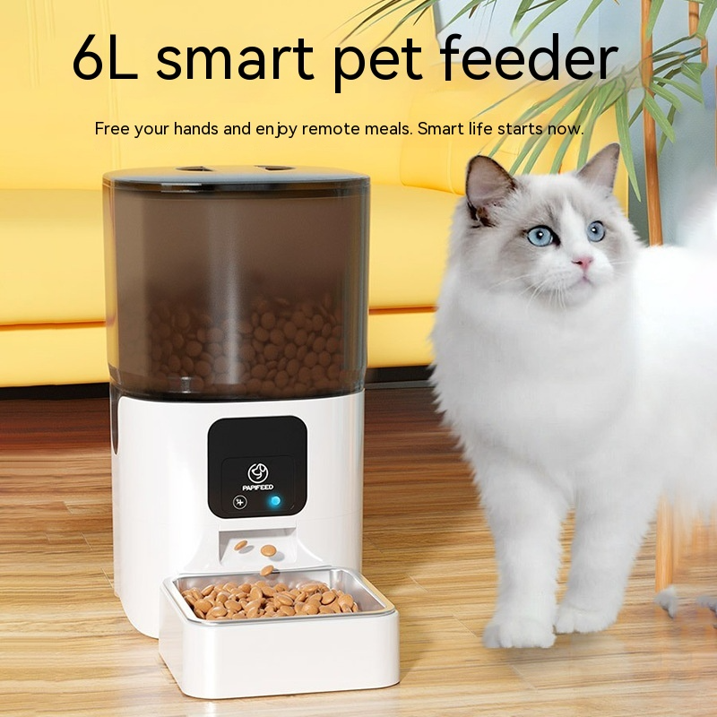 6L Smart Automatic Pet Feeder with WiFi & Camera