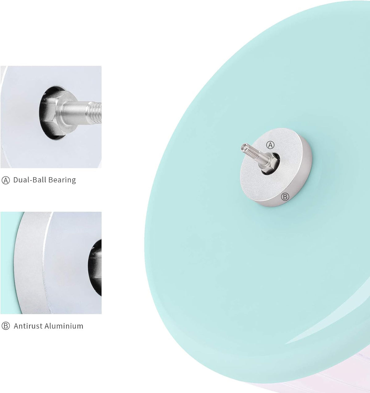 Super-Silent Hamster Exercise Wheel: Quiet 8.2 Inch Running Wheel