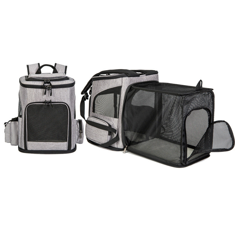 Large Breathable Pet Carrier Backpack for Cats & Dogs