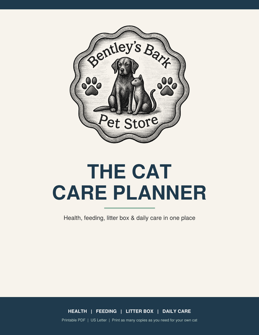 The Cat Care Planner - Printable PDF (Instant Download)