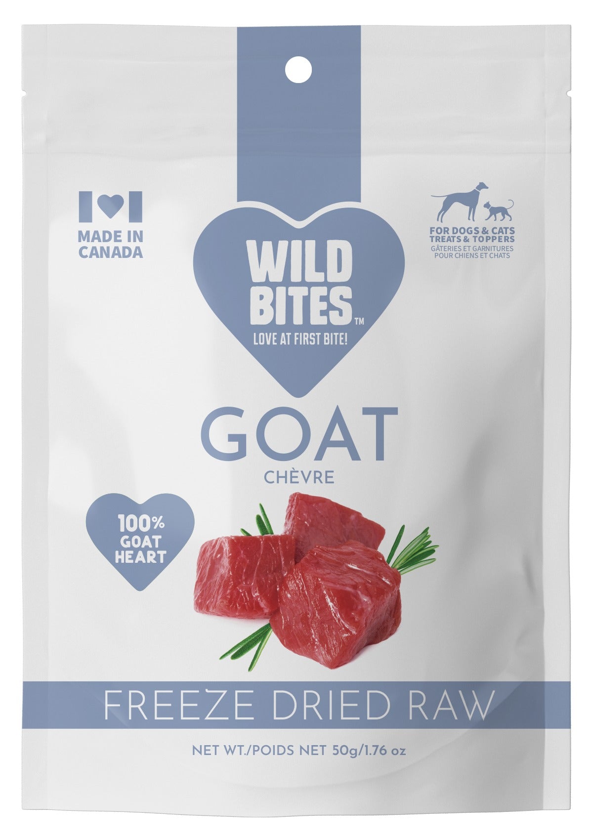 Freeze Dried Goat Heart Dog & Cat Treats