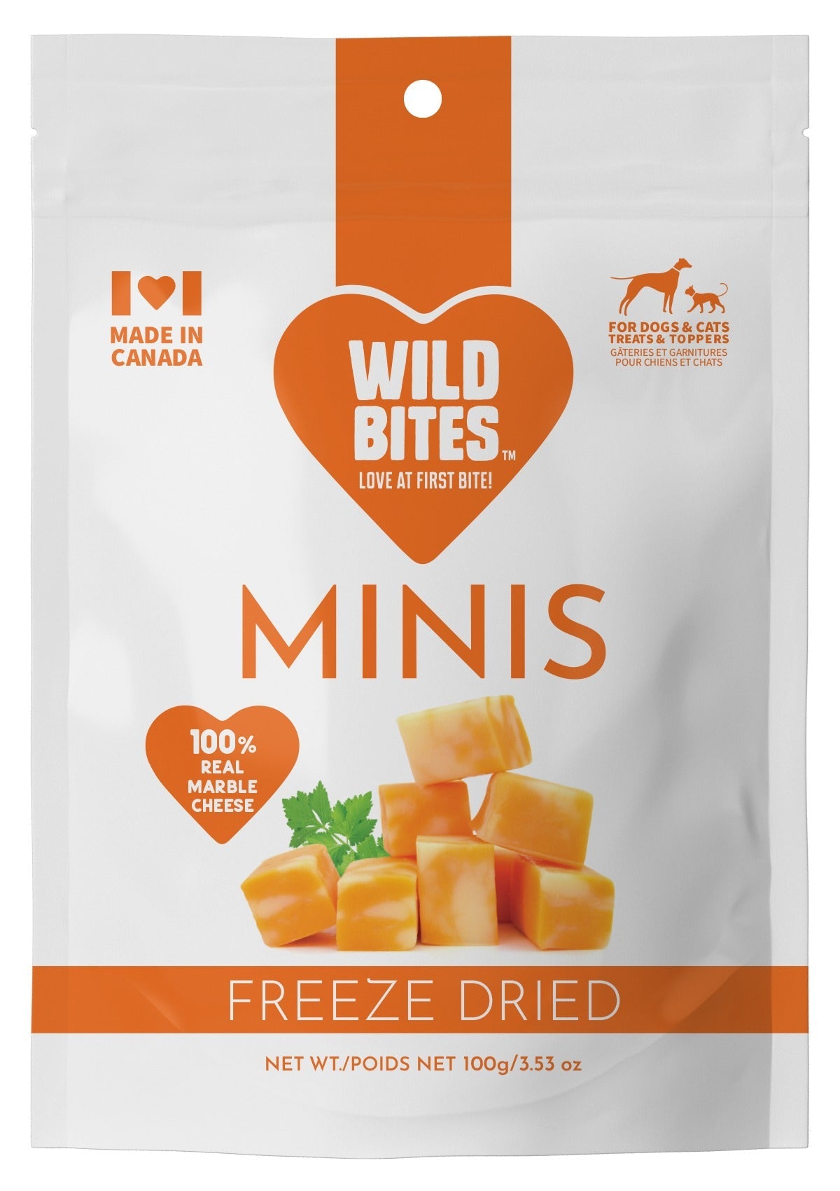 Freeze Dried Marble Cheese Minis Dog & Cat Treats