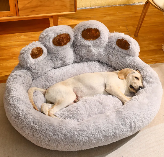 Fleece Dog Bed with Cushioned Mattress