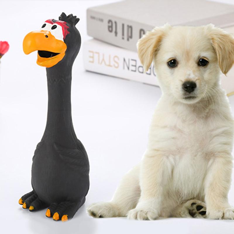 Squeaky Latex Chicken Dog Toy